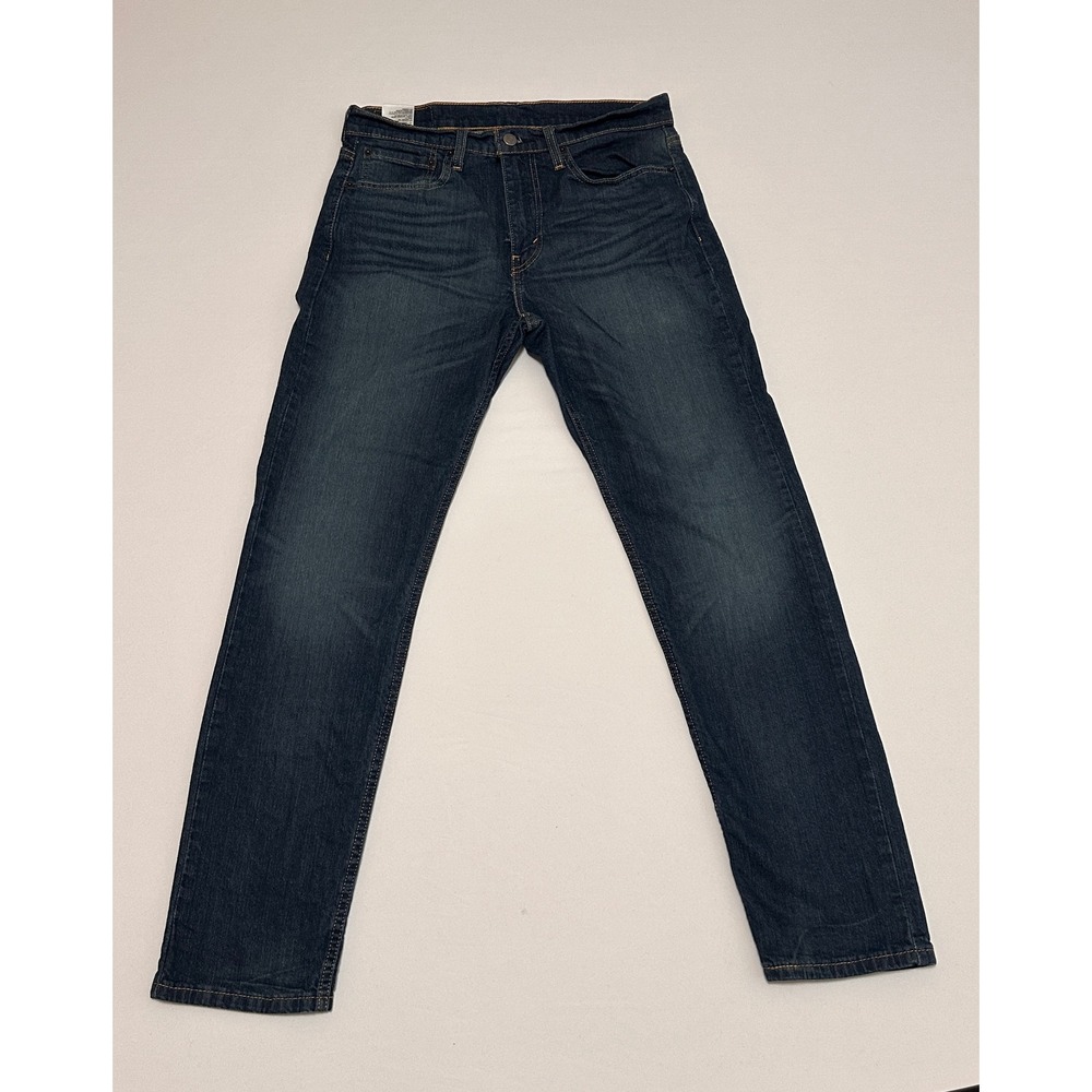 Levis 502 Taper Mens Dark Wash Indigo Denim Jeans 32x32 Regular Taper Fit